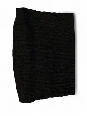 Classic Black Textured Bandeau Tube Top